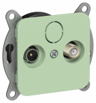 FLITE Роз. 2-я TV+SAT экр. проходная РТВс-2-1-2-ФлФ фис. IEK