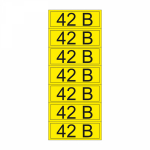 Наклейка знак электробезопасности «42 В» 35х100 мм REXANT (35шт)