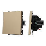 Механизм выключателя одноклавишный проходной SWT-NOBE-MKP1-SFPL-GD (230V, 10A) (Arlight, Золотой песок) Механизм выключателя одноклавишный проходной SWT-NOBE-MKP1-SFPL-GD (230V, 10A) (Arlight, Золотой песок)