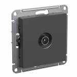 Розетка 1гн ТВ коннектор с/у базальт механизм AtlasDesign Systeme Electric (1/10)
