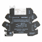 Реле интерфейсное, 1CO, ком. ток 6А, AgSnO₂, напряжение 230V AC/DC, RC- цепь, push-in клеммы.