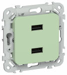 FLITE Роз. USB AA 2,1А РЮ-2-ФлФ фис. IEK