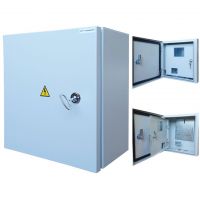 Щит учета ЩУГ 1/1 310х300х165 металл, окно, замок, двухдверные IP55 КРЗМИ (1/1)