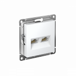 Розетка 2гн комп+комп RJ45+RJ45 с/у белый механизм кат.5е AtlasDesign Systeme Electric (1/10) Розетка 2гн комп+комп RJ45+RJ45 с/у белый механизм кат.5е AtlasDesign Systeme Electric (1/10)