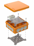 Коробка огнестойкая разветвительная для о/п двухкомпонентная 60-0303-FR6.0-4-2-Р Е15-Е60 RAL2004 100х100х40 (16 шт/кор) Промрукав