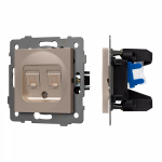 Механизм компьютерной розетки двойной SCT-MPC2-PL-GD-V (RJ-45, CAT6) (Arlight, -) Механизм компьютерной розетки двойной SCT-MPC2-PL-GD-V (RJ-45, CAT6) (Arlight, -)