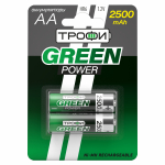 Элемент питания аккумулятор HR6 (AA) 2500 mAh Трофи (2/20)