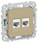 FLITE Роз 2я RJ45/RJ11 кат.5Е/3 UTP РКТ5е/3-2-0-ФлХ хак. IEK FLITE Роз 2я RJ45/RJ11 кат.5Е/3 UTP РКТ5е/3-2-0-ФлХ хак. IEK