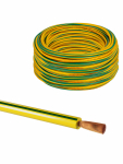 Провод ПуГВ 1х0,5 ГОСТ (100м), желто-зеленый TDM