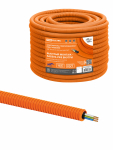 Электротруба гофрированная ПНД d20оранж., с кабелем ВВГ-Пнг(А)-LS 3х2,5ок(N,PE)-0,66 ГОСТ (100м) TDM