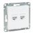 Розетка RJ45 - 2шт, (cat5), белый Эпика EKF