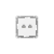 Механизм розетки RJ45 - 2шт, (cat5), белый Эпика EKF