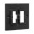 Пластина переходная для 1 или 2х клавишного выключателя, IP44, чёрная Эпика EKF