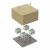 Коробка огнестойкая для кабель-канала 40-0460-FR6.0-8 Е15-Е120 RAL1001 85х85х45 (44 шт/кор) Промрукав