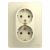 Розетка 2гн с З/К с/у крем в сборе 16А Glossa Systeme Electric (1/10/60) Розетка 2гн с З/К с/у крем в сборе 16А Glossa Systeme Electric (1/10/60)