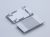 End cap set LINER 100/S WH plastic