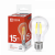 Лампа светодиодная LED-A60-deco 15Вт 230В Е27 4000К 1480Лм прозрачная IN HOME