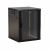 Hyperline TWB-2245-GP-RAL9004 Шкаф настенный 19-дюймовый (19"), 22U, 1086x600х450мм, стеклянная дверь с перфорацией по бокам, ручка с замком, цвет чер