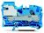 1-проводные клеммы с размыкателем нейтрали 3 Push-in CAGE CLAMP® 6,00 mm синие TOPJOB® S 2006-7114