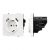 ARL NOBE Розетка зк со шторками с USB тип А+А софт-тач белый кварц SCT-MUAA-SFPL-WH (250V, 16A) (Arlight, -)