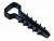 Дюбель-хомут 6х14мм плоск. каб. нейл. черн. (25шт/упак) IEK