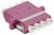 ITK Адаптер оптический проходной LC-Quad OM4 UPC