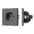 Механизм электрической розетки SCT-NOBE-MEU1-SFPL-GR (230V, 16A) (Arlight, Серый базальт)