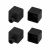 Заглушка WPH-FLEX-1616 BLACK с отверстием (Arlight, Пластик)