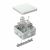 Коробка огнестойкая для о/п 40-0210-FR2.5-4 Е15-Е120 RAL7035 80х80х40 (44 шт/кор) Промрукав