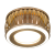 Светильник Кругл. Золото/Белый, Gu5.3, 3Вт LED 3000K Gauss Backlight 1/30