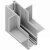 MGN TRACK/R accessory vertical corner WH
