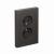 Розетка 2гн без З/К с/у базальт в сборе 16А AtlasDesign Systeme Electric (1/15)