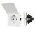 Механизм розетки влагозащищённый SCT-TENDO-MCP-PL-WH (230V, 16A) (Arlight, Белый)