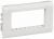 METRA Рамка и суппорт на 4 модуля 75мм белый IEK