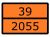 Знак для маркировки опасных грузов "Номер ООН 39/2055" ГОСТ Р 52290-2004 300х400 мм, пленка самоклеящаяся ГОСТ 19433-88 EKF
