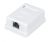 WRline Розетка компьютерная RJ-45, категория 5e, экранированная, одинарная, внешняя, Dual IDC, цвет белый WRline Розетка компьютерная RJ-45, категория 5e, экранированная, одинарная, внешняя, Dual IDC, цвет белый
