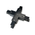 Соединитель X-образный черный