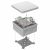Коробка огнестойкая для о/п двухкомпонентная 60-0300-FR10.0-4 Е15-Е120 RAL7035 100х100х50 (14 шт/кор) Промрукав