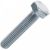 Болт с шестигранной головкой оцинкованный М10х150 (DIN 933) (100 шт/уп) Промрукав