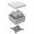 Коробка огнестойкая для о/п двухкомпонентная 60-0300-FR10.0-8 Е15-Е120 RAL7035 100х100х50 (14 шт/кор) Промрукав