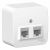 Розетка 2гн комп+комп RJ45+RJ45 о/у белый изол.пласт. кат.5е IP20 Blanca Schneider Electric