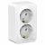 Розетка 2гн с З/К о/у белый изол.пласт. 16А IP20 Blanca Systeme Electric (1/8/48)