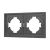 Рамка пластиковая FRM-TENDO-SFPL-2-GR (Arlight, Матовый графитовый) Рамка пластиковая FRM-TENDO-SFPL-2-GR (Arlight, Матовый графитовый)