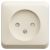 Розетка 1гн без З/К шторки о/у крем 16А IP20 Этюд Systeme Electric