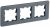 Рамка 3гн стекло графит РУ-3-2-Бр RE BRITE IEK (5/50)