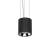 Светодиодный светильник VARTON DL-02 Tube подвесной 100х110 мм 12 Вт 4000 K 35°  RAL9005 черный муар диммируемый по протоколу DALI