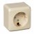 Розетка 1гн с З/К шторки о/у крем 16А IP20 Этюд Systeme Electric