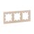 3 - местная рамка, кремовая, пластик Эпика EKF