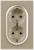 Розетка ЭРА Arktik 16-2104-04 двойная с заземлением 2X2P+E Schuko 16А-250В шампань Розетка ЭРА Arktik 16-2104-04 двойная с заземлением 2X2P+E Schuko 16А-250В шампань