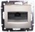 Розетка 1гн комп RJ45 с/у алюминий механизм кат.5е Valena Classic Legrand